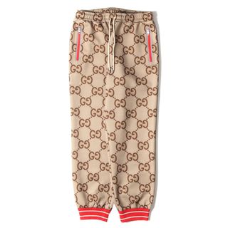 グッチ(Gucci)のGUCCI グッチ パンツ サイズ:M 21AW 100周年 記念 ジャンボGG ネオプレン スウェット ジョガー トラック パンツ 676473 XJDXI ボトムス ズボン ジャージ ベージュ イタリア製 ブランド【メンズ】【中古】【美品】(その他)