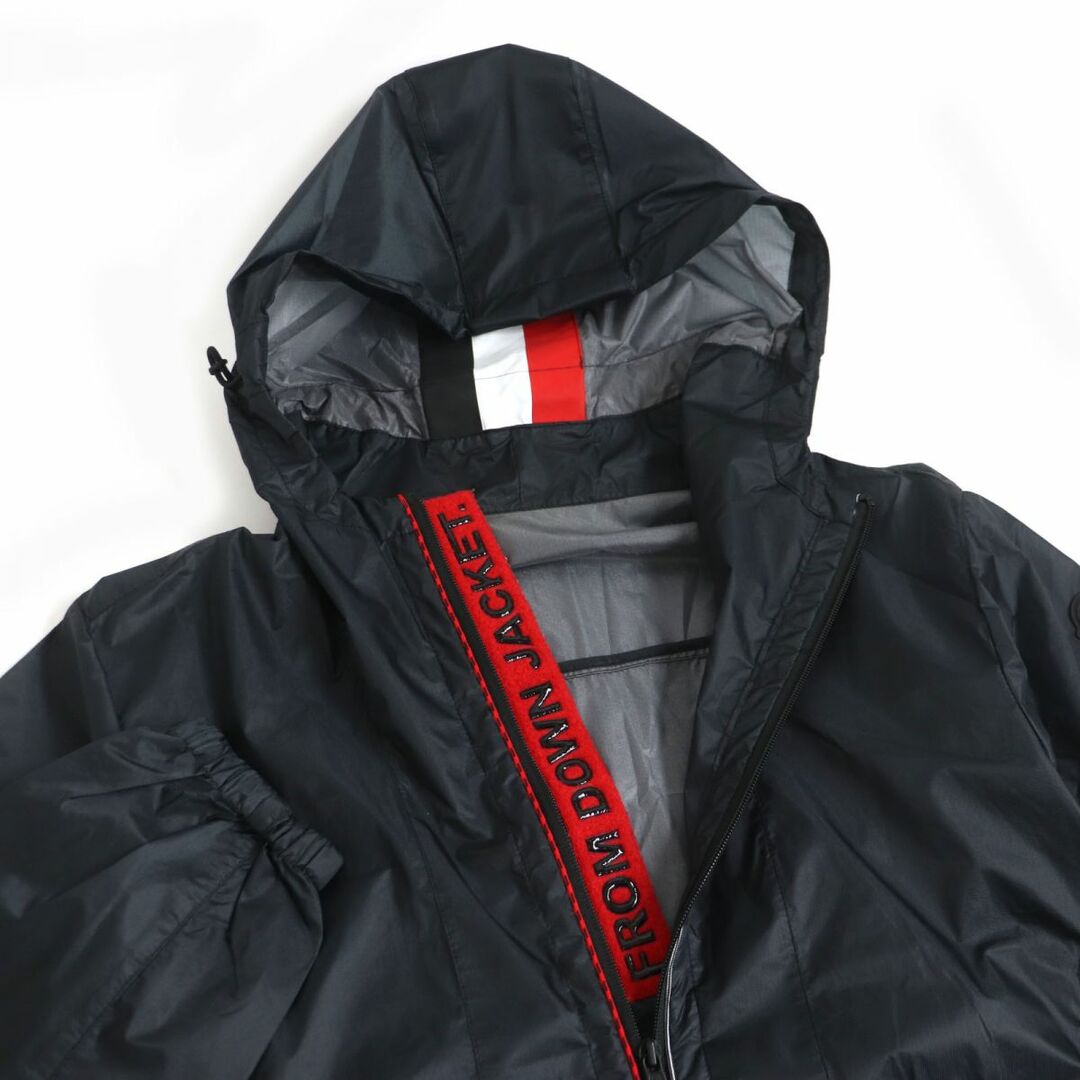 極美品□19SS MONCLER/モンクレール AURIOL ダブルジップ フーデッド ナイロンジャンパー/ウィンドブレーカー ダークグレー 3  正規品　t07-st30322-744