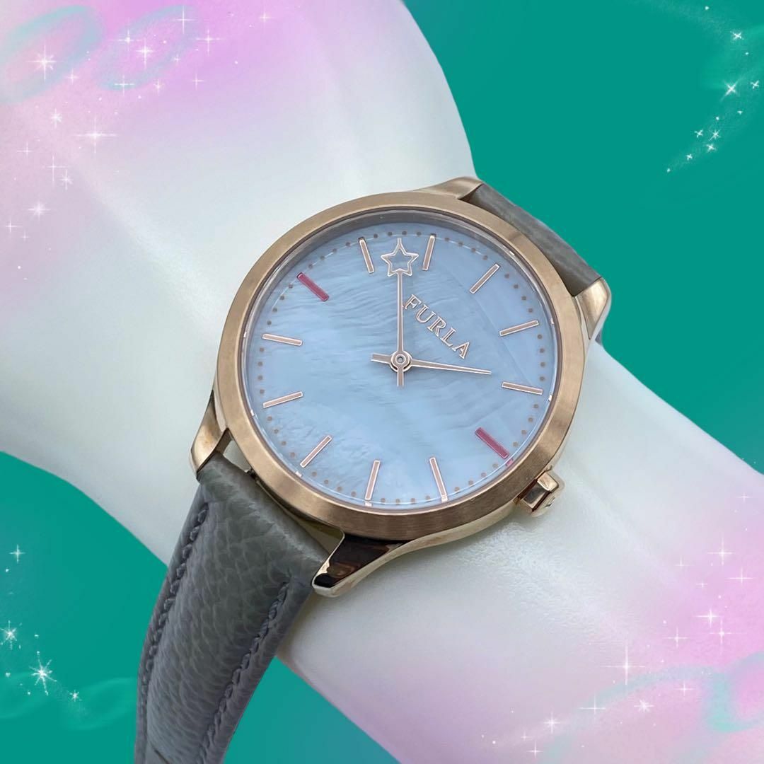 Furla - 《美品 稼動品》フルラ ライク 防水 レディース腕時計 グレー