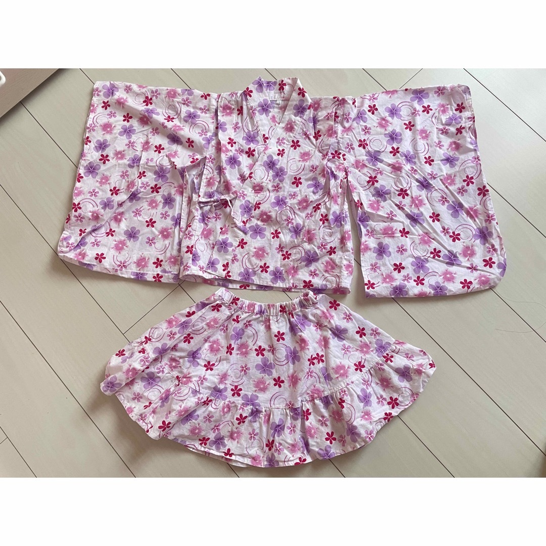 petit main(プティマイン)の新品子供浴衣 キッズ/ベビー/マタニティのキッズ服女の子用(90cm~)(甚平/浴衣)の商品写真