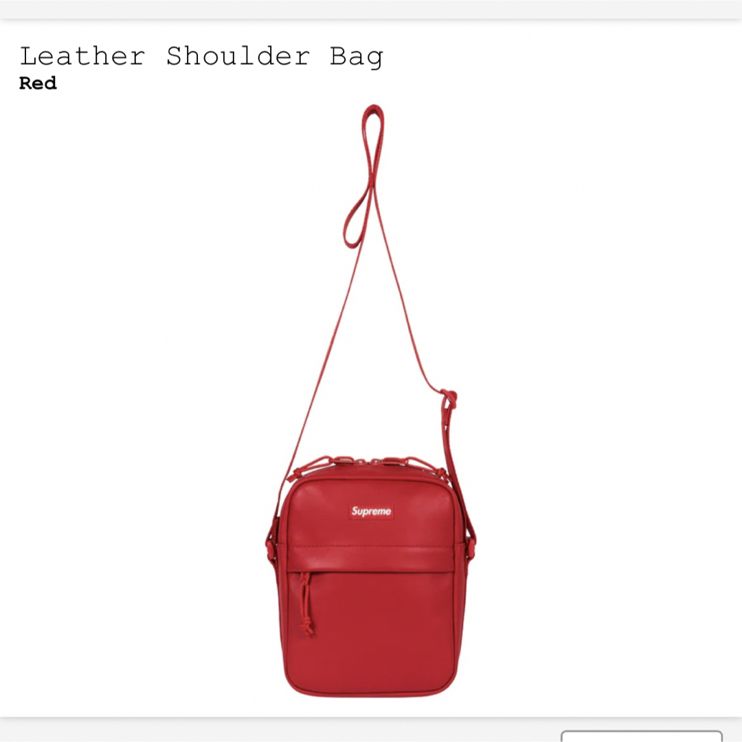 バッグsupreme leather shoulder bag