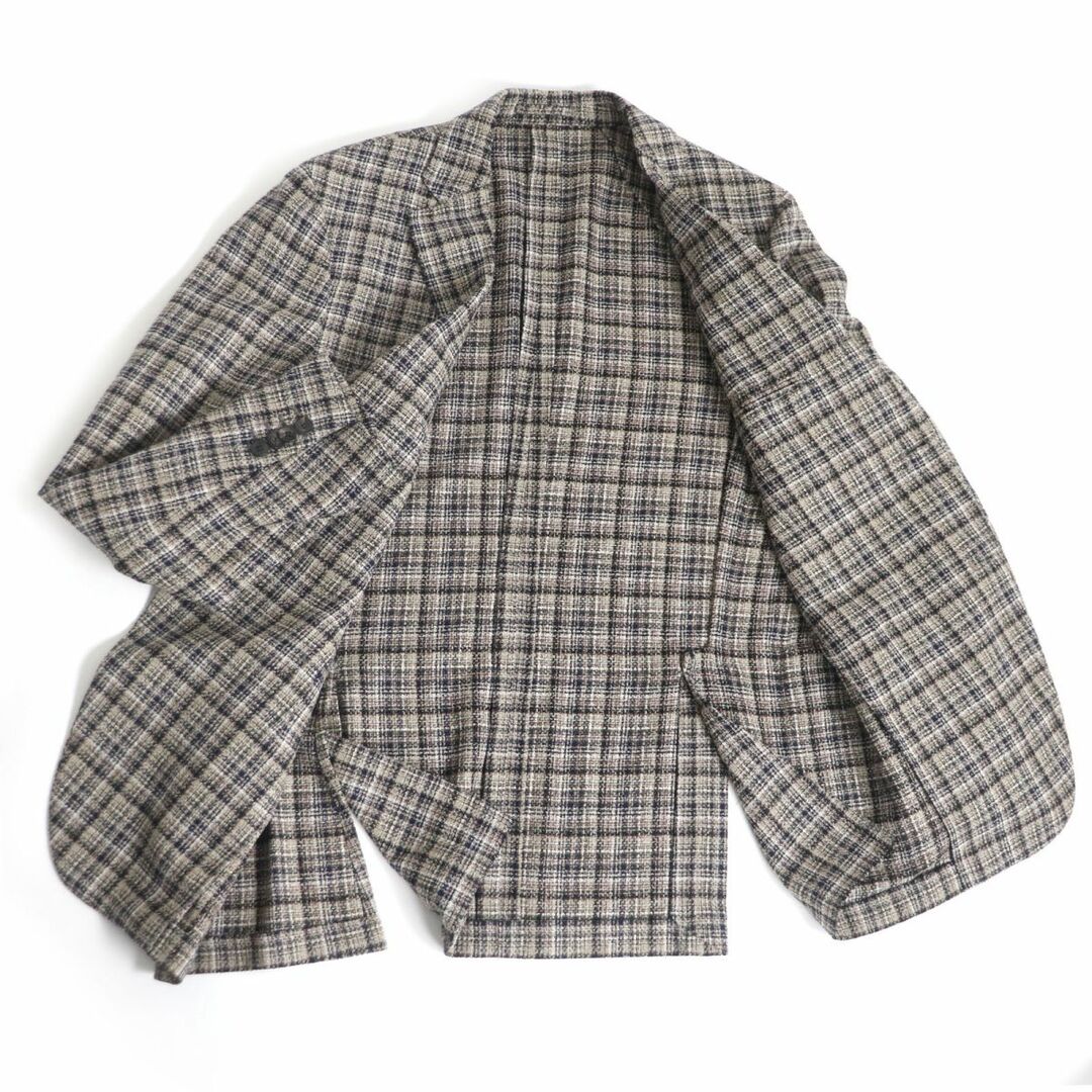 LARDINI - 極美品□LARDINI/ラルディーニ チェック柄 ブートニエール