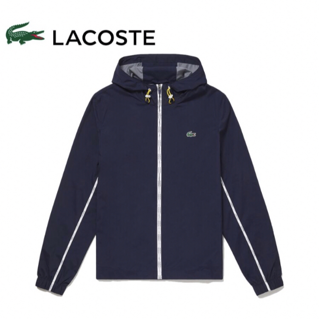 ネイビー-23Y商品ID★新品未使用★ LACOSTE BH7012L パッカブルジップアップジャケット