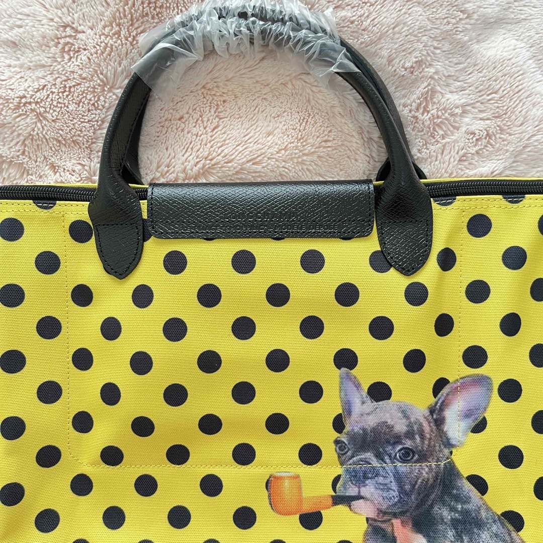 LONGCHAMP - 新品//LONGCHAMP プリアージュTOILETPAPERコラボボストン