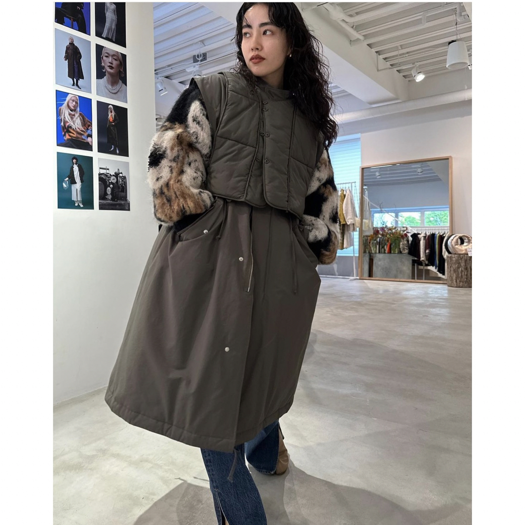 Ameri VINTAGE(アメリヴィンテージ)のMANY WAY QUILT MODS COAT レディースのジャケット/アウター(モッズコート)の商品写真