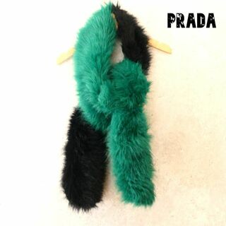プラダ／PRADA マフラー ストール レディース 女性 女性用ウール 毛 ブラック 黒