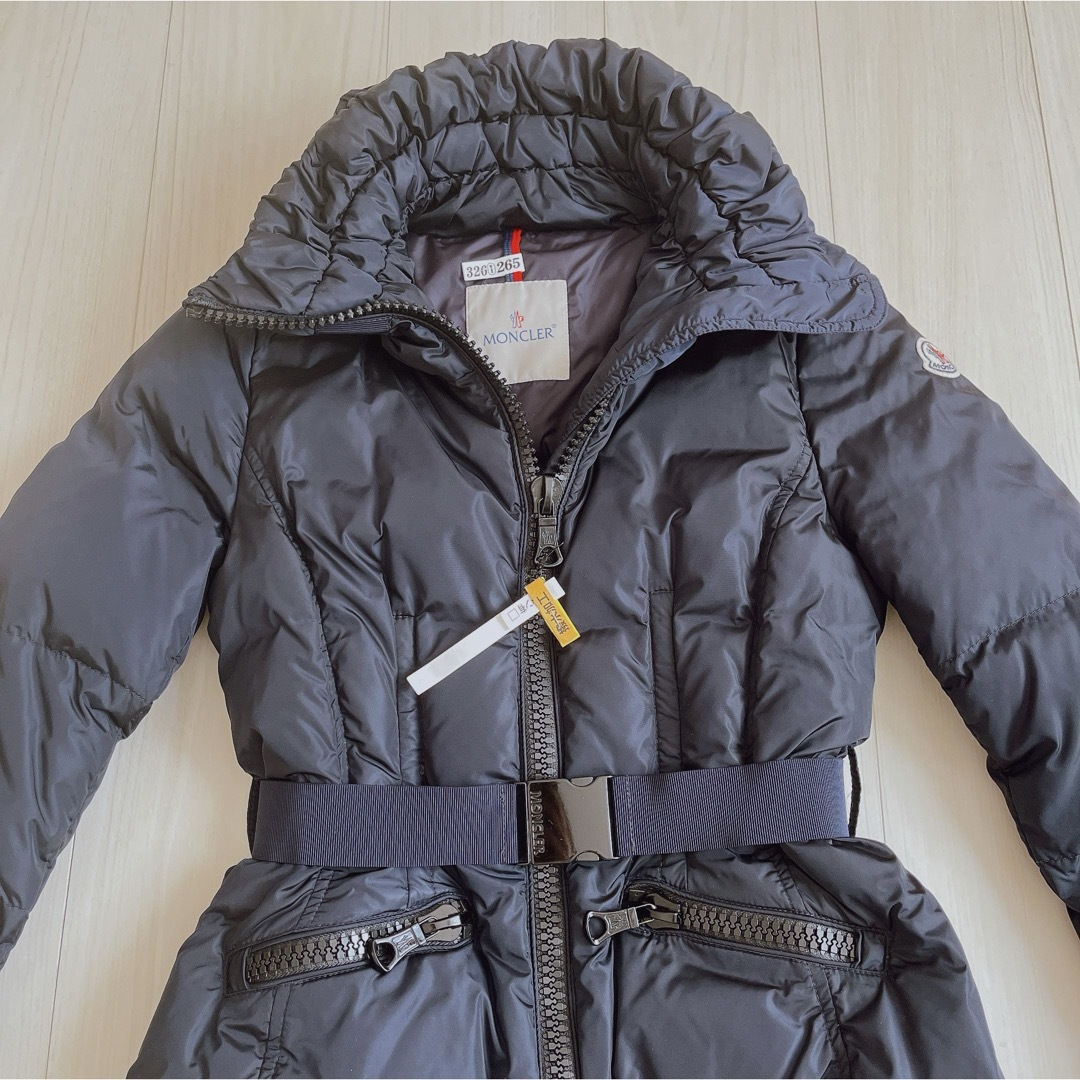 国内正規新品16AWロングダウンジャケットコートモンクレール紺サイズ00