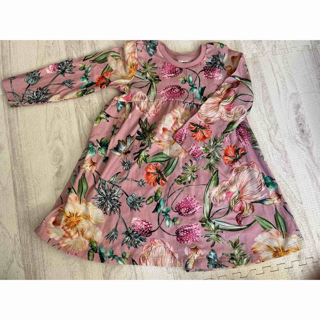 NEXT(ネクスト)の【ほぼ新品】next ワンピース　花柄 キッズ/ベビー/マタニティのキッズ服女の子用(90cm~)(ワンピース)の商品写真