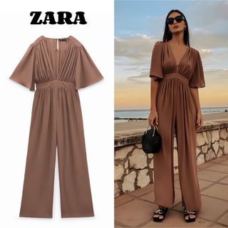 ザラ(ZARA)のzara オールインワン Sサイズ【新品未使用】(オールインワン)