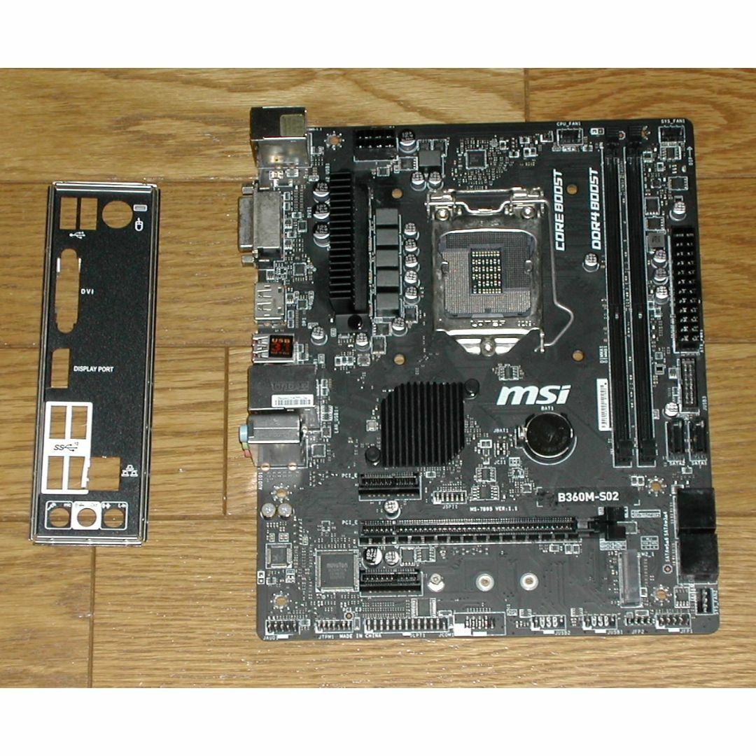 ジャンクマザボ　MSI　B360M-S02　LGA1151