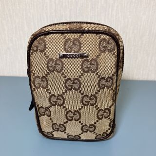 グッチ(Gucci)のGUCCI GGキャンバス小物入れ ミニポーチ (ポーチ)