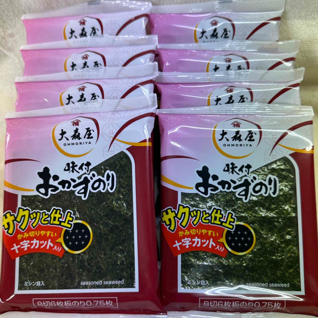 訳あり／味付けおかず海苔８袋 食品/飲料/酒の加工食品(乾物)の商品写真