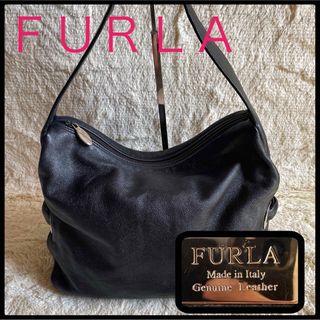 フルラ(Furla)の【美品】ＦＵＲＬＡ　フルラ　レザー　金具　肩がけ　ハンドバッグ(ハンドバッグ)