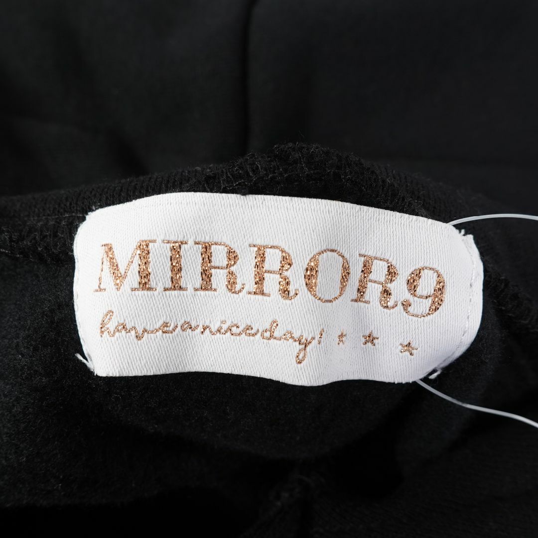 mirror9　ミラーナイン　アイコンフーディー　黒　白のアイコン　M