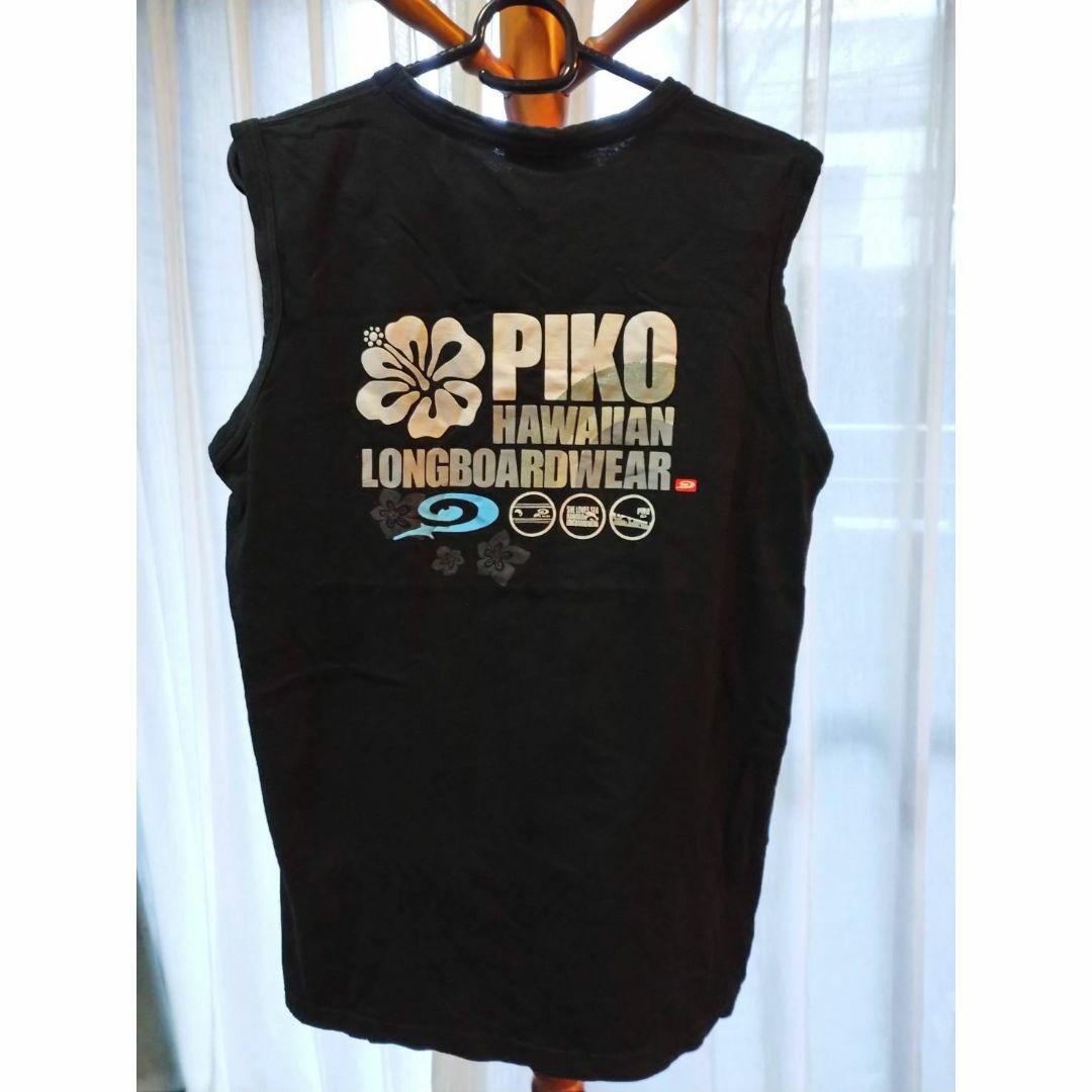 PIKO(ピコ)のPIKO ピコ ノースリーブシャツ ハワイアン ロングボード ウエア 黒 メンズのトップス(Tシャツ/カットソー(半袖/袖なし))の商品写真