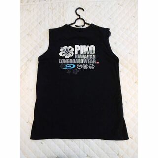 ピコ(PIKO)のPIKO ピコ ノースリーブシャツ ハワイアン ロングボード ウエア 黒(Tシャツ/カットソー(半袖/袖なし))
