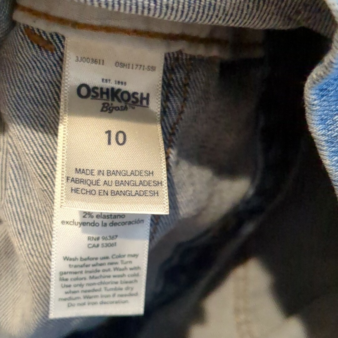 OshKosh(オシュコシュ)の中古・キッズOSH KOSHサロペットスカート キッズUS-10 キッズ/ベビー/マタニティのキッズ服女の子用(90cm~)(ワンピース)の商品写真