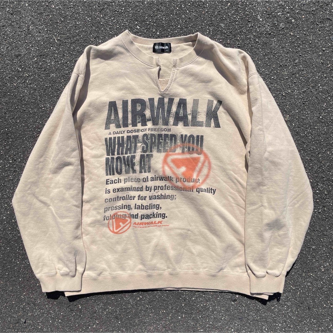【90s 裏原】アーカイブ　airwalk スウェットリバースウィーブ Y2Kのサムネイル