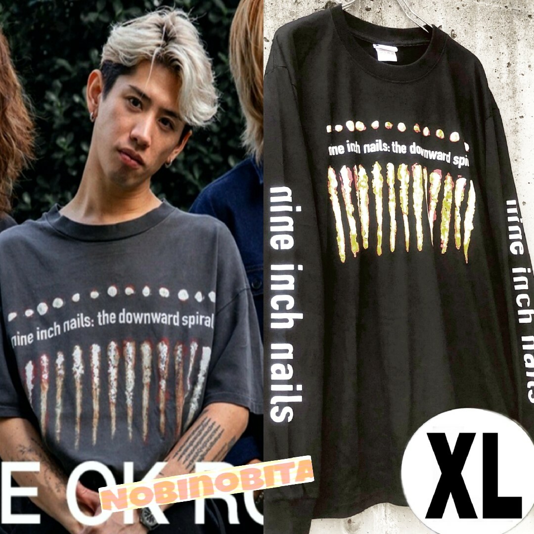 ONE OK ROCK(ワンオクロック)のXL/長袖 限定  Nine inch nails  thedownwards メンズのトップス(Tシャツ/カットソー(七分/長袖))の商品写真