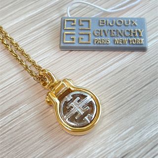 超レア美品 ジバンシー 2連 ダブルチェーン ネックレス ロングネックレス