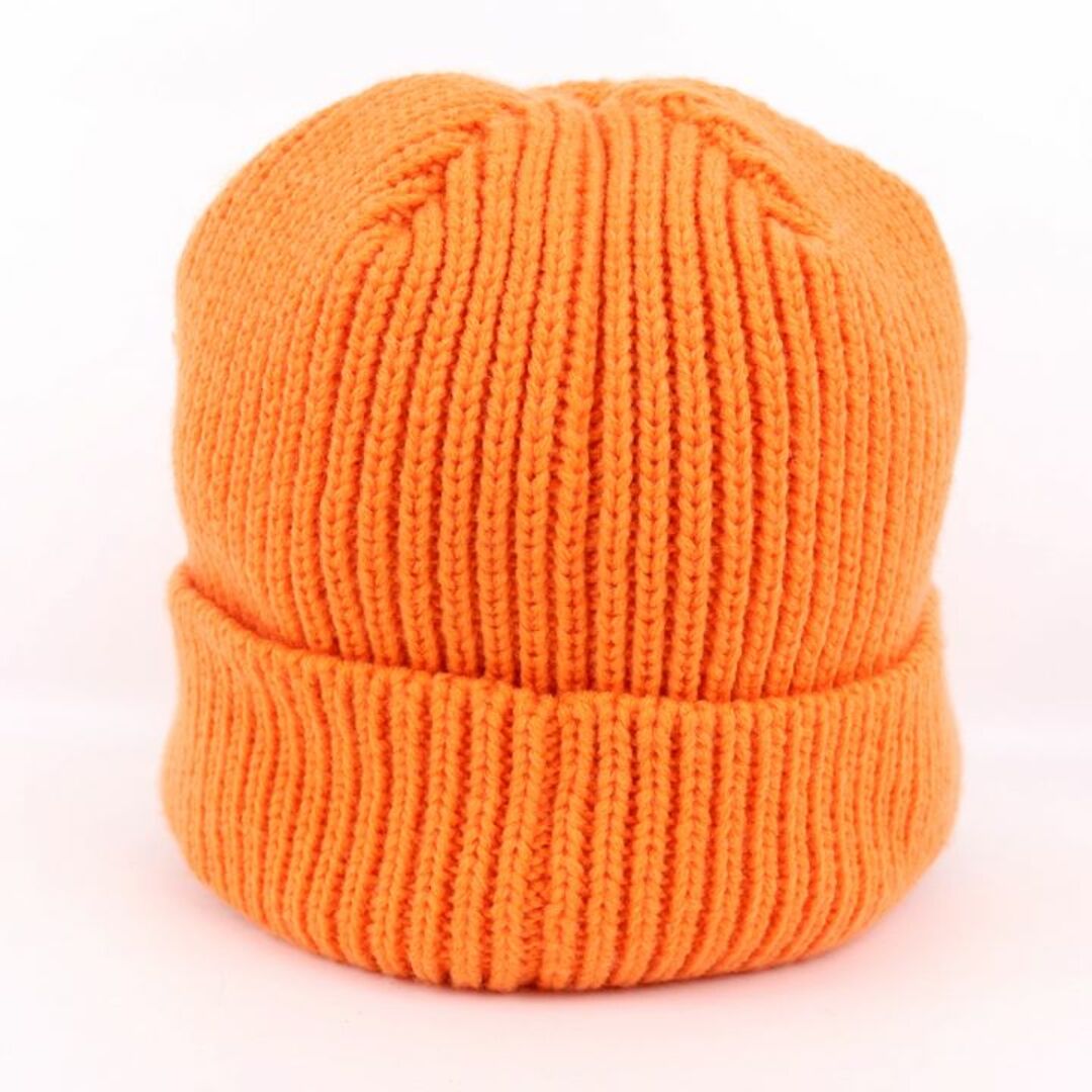 Kappa(カッパ)のカッパ ニットキャップ MOMXVI ゴルフウエア ニット帽 ツバ付 フリース 帽子 レディース フリーサイズ オレンジ Kappa レディースの帽子(ニット帽/ビーニー)の商品写真