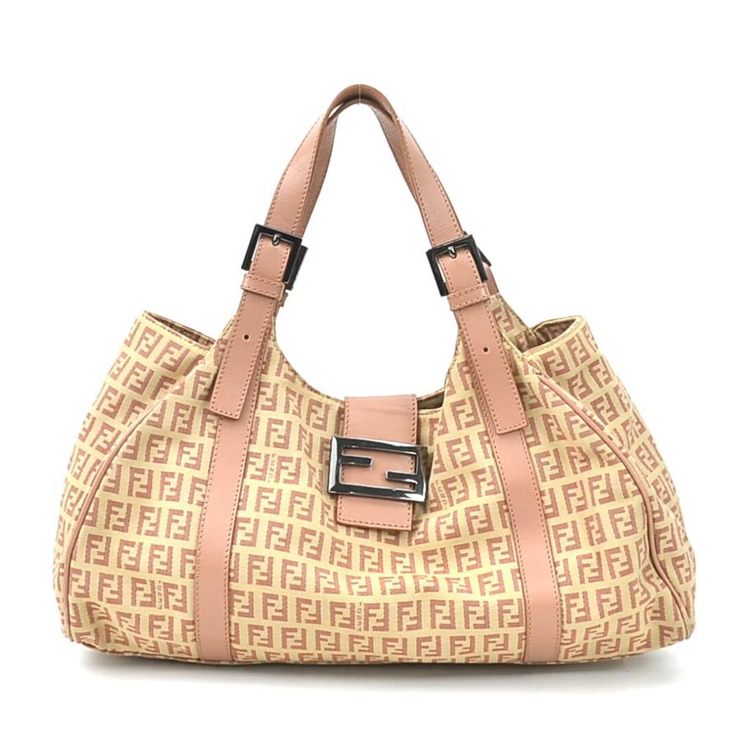 フェンディ FENDI ハンドバッグ ズッキーノ キャンバス/レザー ピンク/ベージュ レディース 送料無料 e57221a