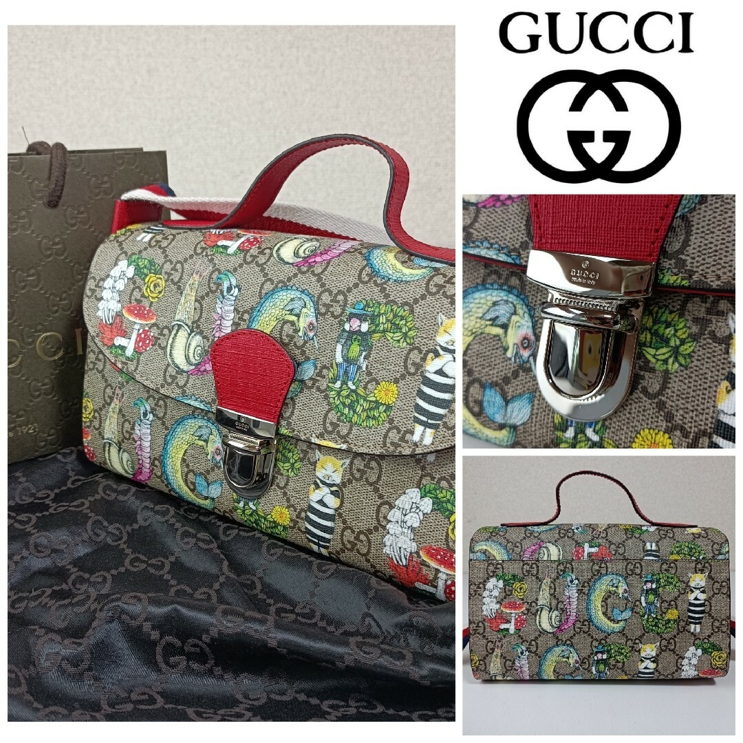 Gucci(グッチ)の大人気完売 GUCCI グッチ ヒグチユウコ コラボ 猫ちゃん ショルダーバッグ レディースのバッグ(ショルダーバッグ)の商品写真