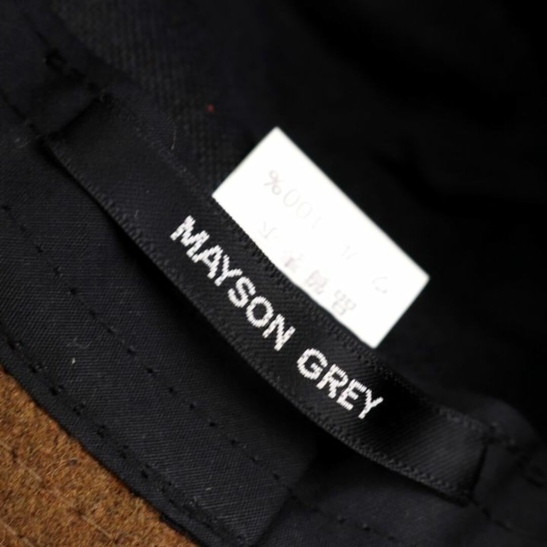 MAYSON GREY(メイソングレイ)のメイソングレイ ハット ウール100% リボン ブランド 帽子 レディース ブラウン MAYSON GREY レディースの帽子(ハット)の商品写真