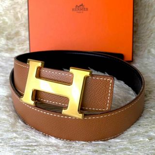 Hermes - 美品 HERMESエルメス ベルト コンスタンスレザーHベルト