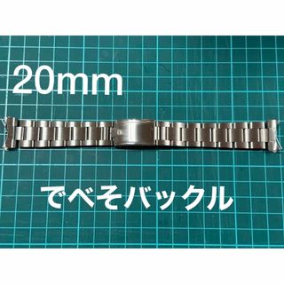 ロレックス(ROLEX)の【アンティー20mm】ロレックス ハードブレスレット シングル でべそバックル (金属ベルト)