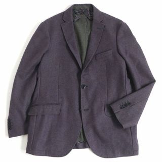 極美品 エトロ ETRO ジャケット テーラード 総柄 シルク アウター メンズ イタリア製 44(S相当) ブラック/グレー