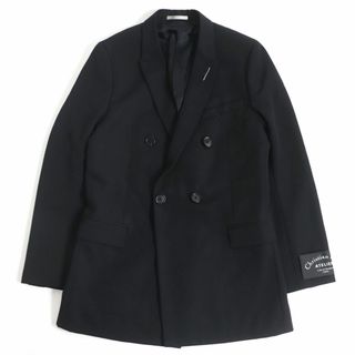 ディオールオム(DIOR HOMME)の未使用品□Dior HOMME/ディオールオム 733C255M4211 ATELIER アトリエ ダブルブレスト テーラードジャケット/ブレザー 黒 48 伊製 正規(テーラードジャケット)