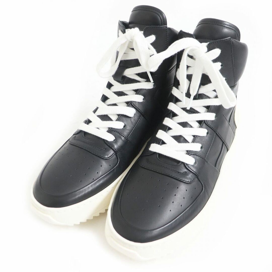 未使用品□18SS FEAR OF GOD/フィアオブゴッド FG46W18U BASKETBALL SNEAKER レザー ハイカットスニーカー ブラック 39 イタリア製 メンズ約45cm全高