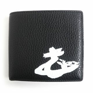 ヴィヴィアンウエストウッド(Vivienne Westwood)の未使用□ヴィヴィアンウエストウッド MELIH MAN WALLET WITH COIN POCKET 51010016 オーブ 二つ折り レザー コンパクトウォレット 黒 伊製(折り財布)