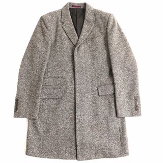 ポールスミス(Paul Smith)の極美品◆PS Paul Smith ポールスミス 比翼 ミックスツイード チェスターコート/ウールコート グレー L 正規品(チェスターコート)