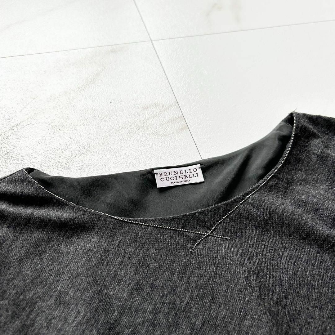 未使用 BRUNELLO CUCINELLI モニーレ装飾 2枚生地 チュニック