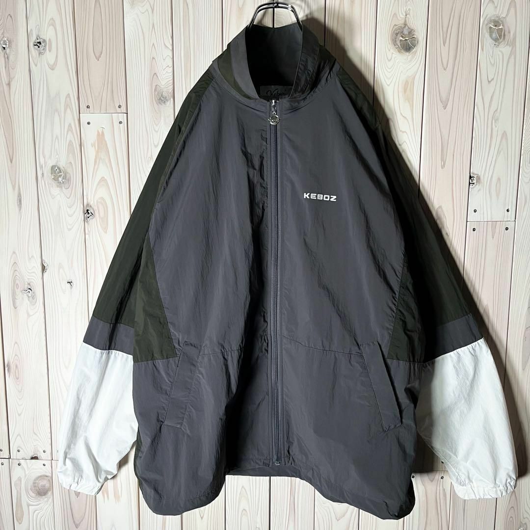 極美品 XL】ケボズ keboz ワンポイントロゴ ナイロン ジャケットの通販