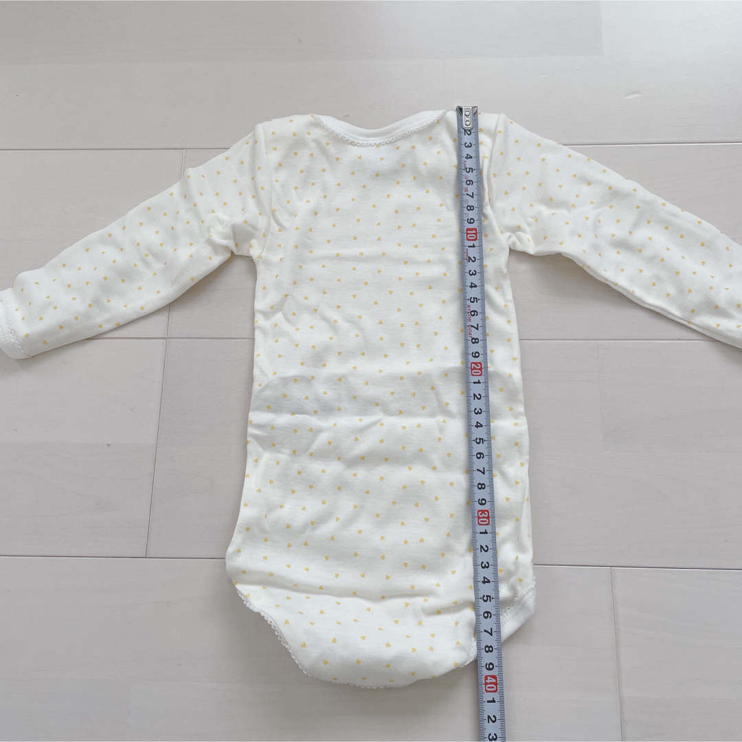 PETIT BATEAU(プチバトー)のプチバトー　長袖ボディ3枚組　12m キッズ/ベビー/マタニティのベビー服(~85cm)(ロンパース)の商品写真