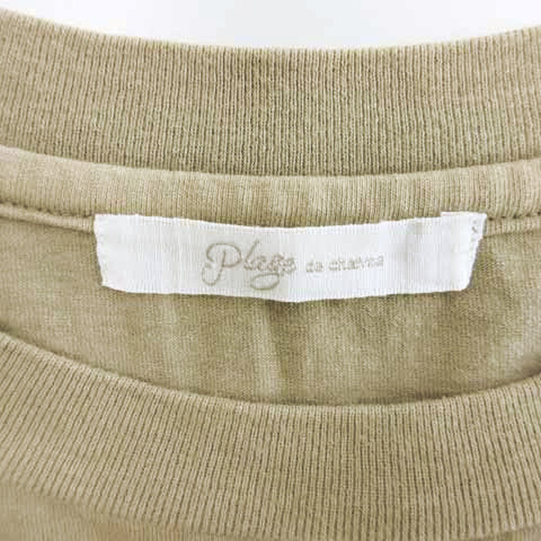 Plage(プラージュ)のプラージュ Plage Tシャツ ノースリーブ プリント コットン ブラウン  レディースのトップス(その他)の商品写真