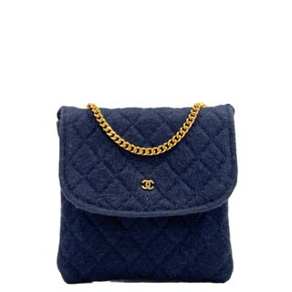 《一点物》CHANEL 化粧ケース ポーチ 小物入れ ベロア ターンロック