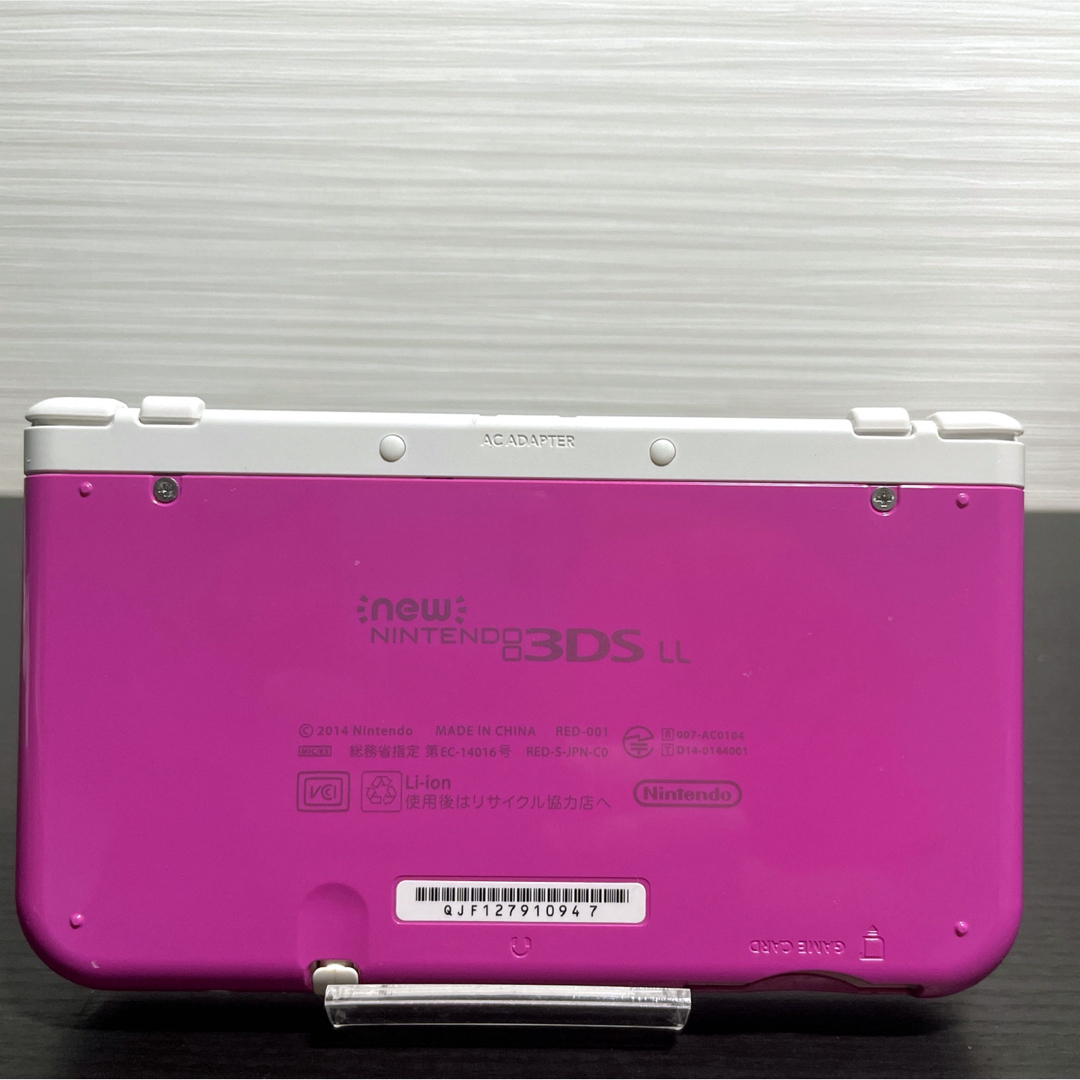 ニンテンドー3DS(ニンテンドー3DS)の美品 newニンテンドー3DSLL ピンク×ホワイト エンタメ/ホビーのゲームソフト/ゲーム機本体(携帯用ゲーム機本体)の商品写真