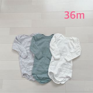 プチバトー(PETIT BATEAU)のプチバトー　長袖ボディ3枚組　36m(下着)