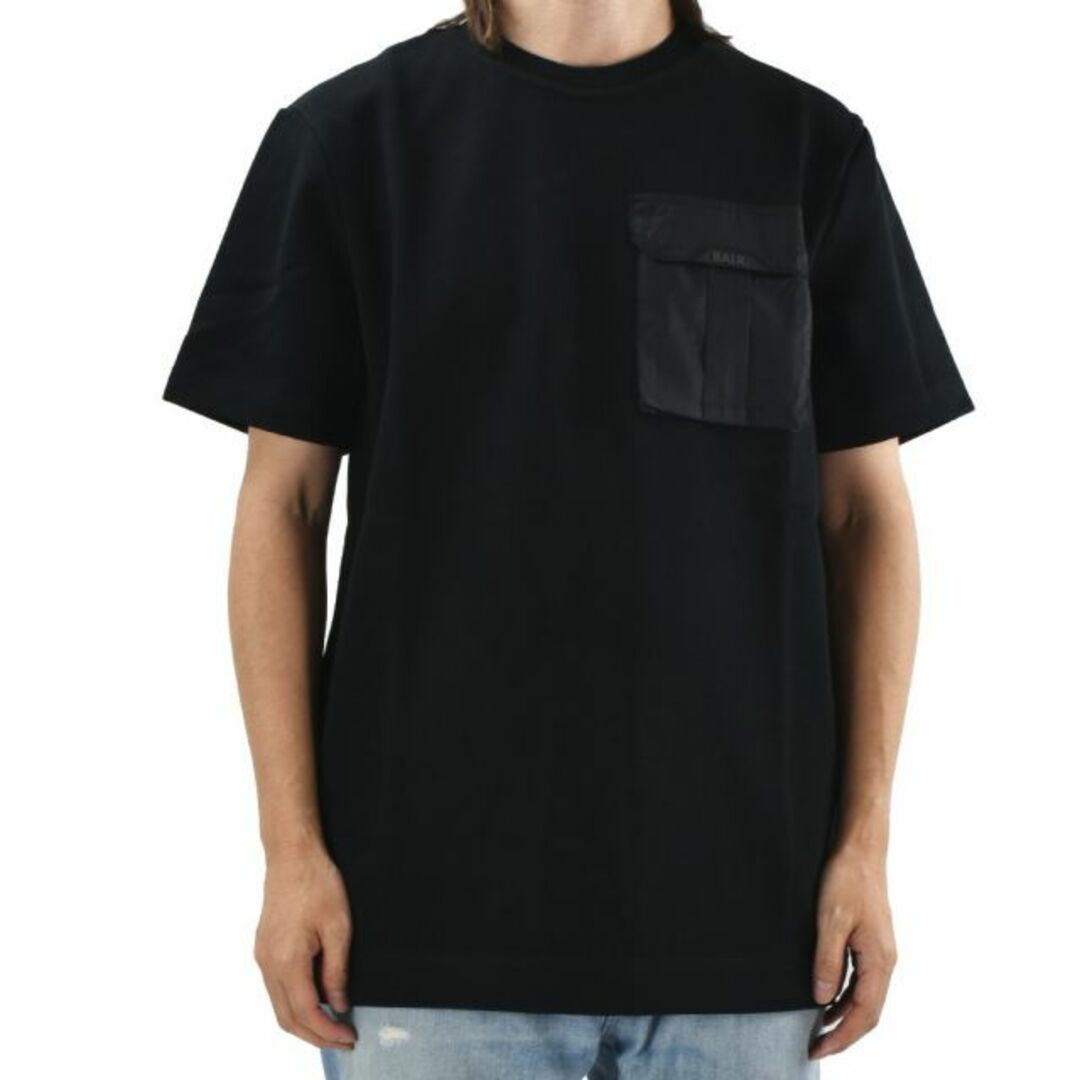 【JET BLACK】ボーラー BALR. Tシャツ メンズ カットソー クルーネック 半袖 ポケT ブラック 黒 Q-CARGO SERIES STRAIGHT T-SHIRT【送料無料】メンズ