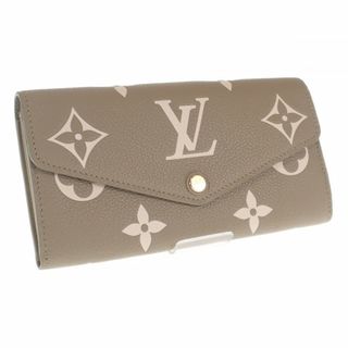 ルイヴィトン(LOUIS VUITTON)の【中古】【SAランク】LOUIS VUITTON ルイヴィトン ポルトフォイユ・サラNM 長財布 M82516 アンプラント カーキ グリーン モノグラム レディース【ISEYA】(財布)