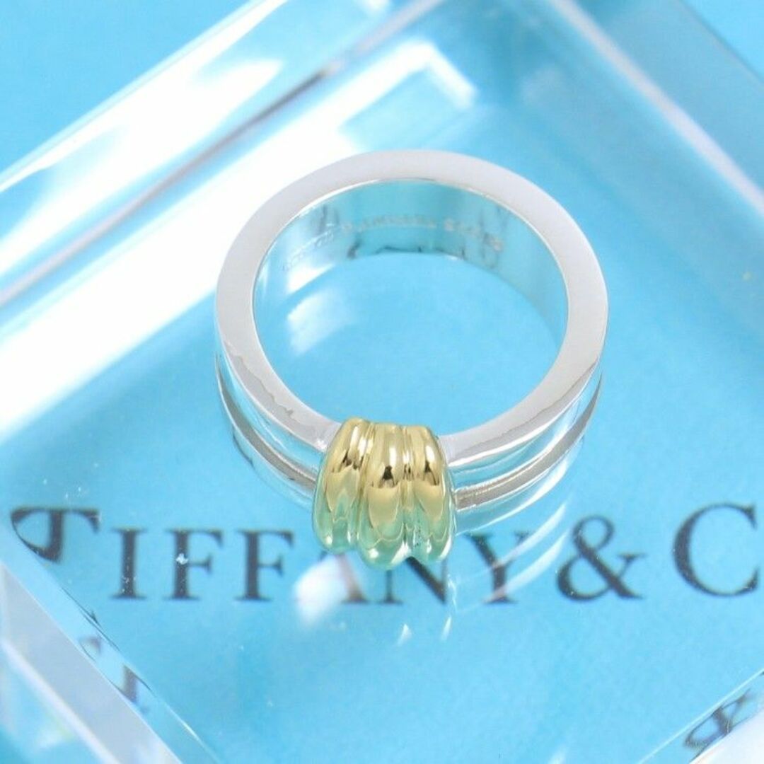 Tiffany & Co. - ティファニー TIFFANY 10号 グルーブド リング コンビ ...