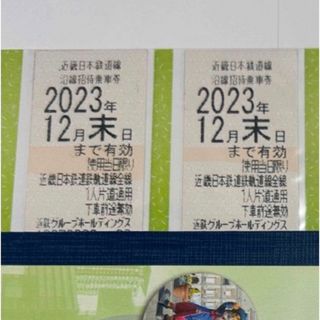 キンテツヒャッカテン(近鉄百貨店)の近鉄電車　株主優待乗車券（2枚）(その他)