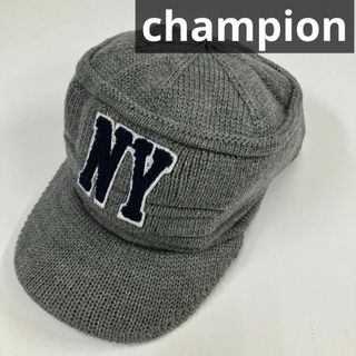 チャンピオン(Champion)のchampion チャンピオン　キャスケット　ニット帽　古着　NY(キャップ)