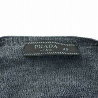 PRADA - PRADA セーター 薄手 カットソー ニット 長袖 48 L グレーの ...