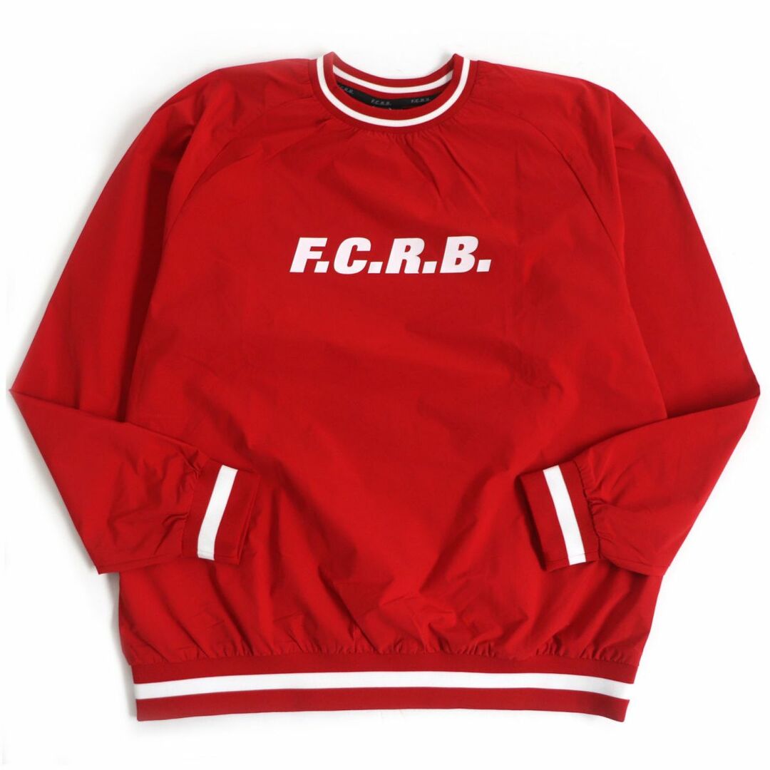 極美品□22AW F.C.R.B/エフシーレアルブリストル FCRB-222009 AUTHENTIC LOGO RIBBED TRAINING PISTE ロゴピステ/カットソー 赤 M 正規品のサムネイル