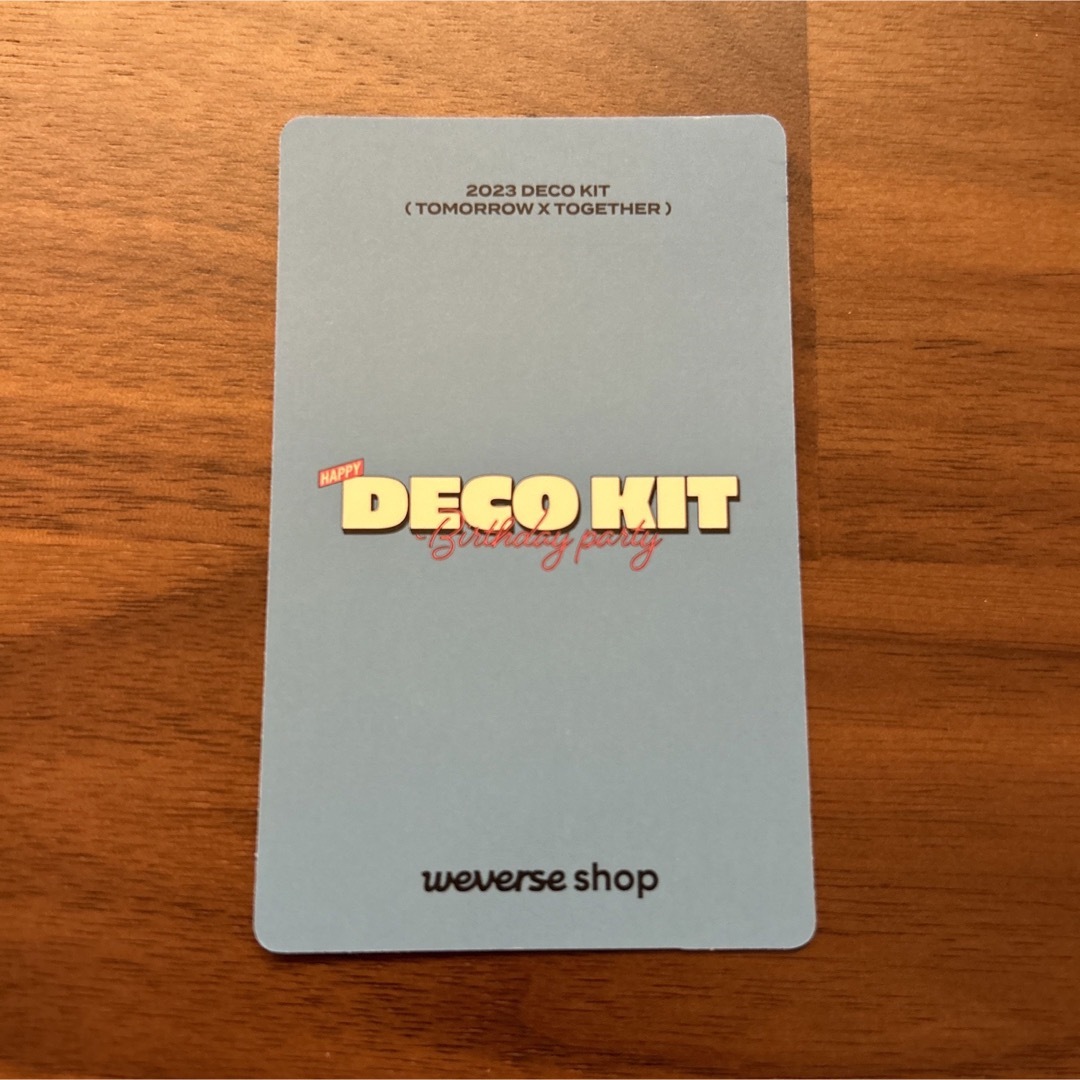 TXT DECO KIT デコキット トレカ weverse global 特典